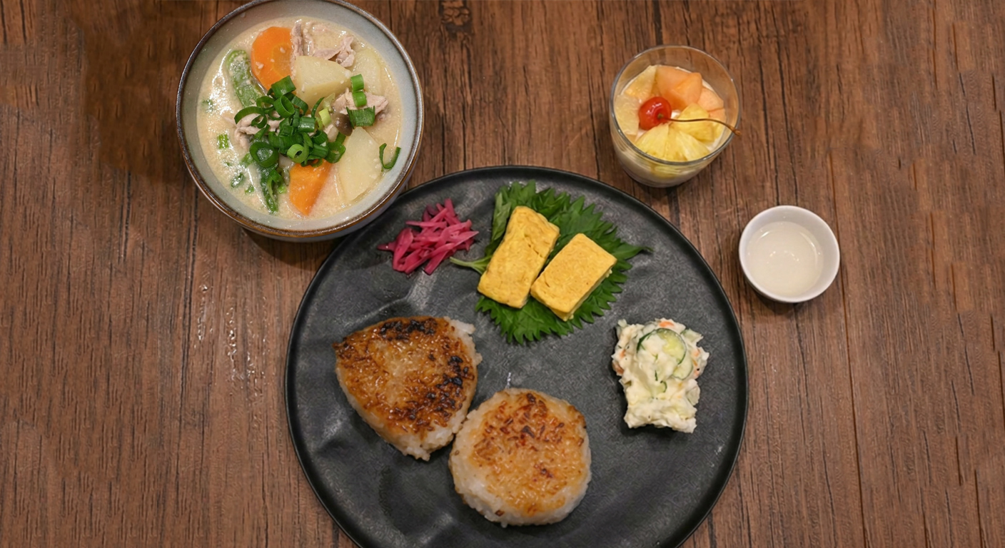 Miso Grilled Rice Ball Course